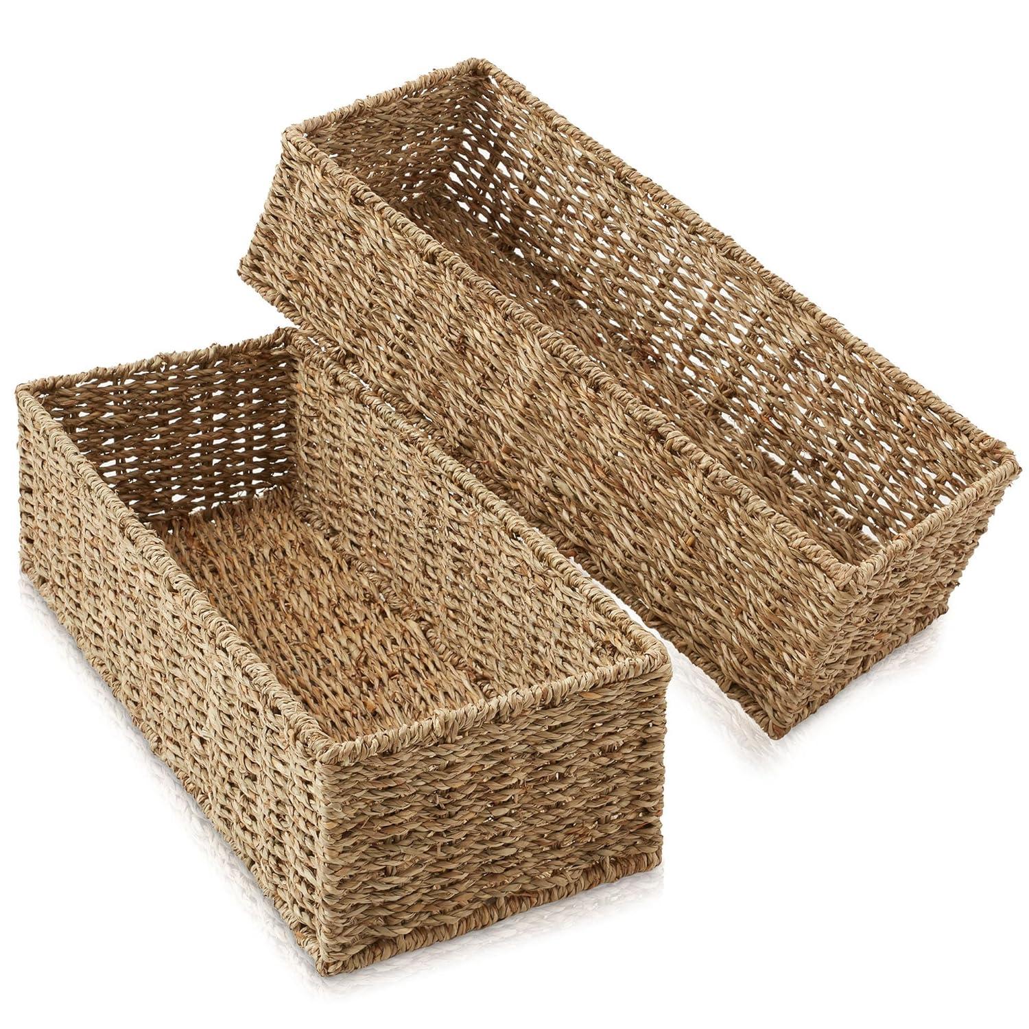 Casafield Casafield Seagrass Basket (Set of 2)