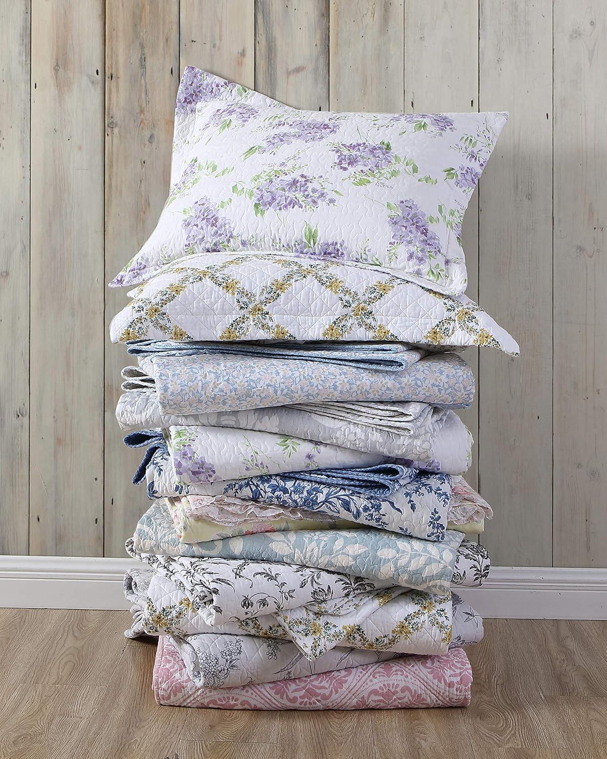 Laura Ashley Venetia Reversible Cotton Quilt Set