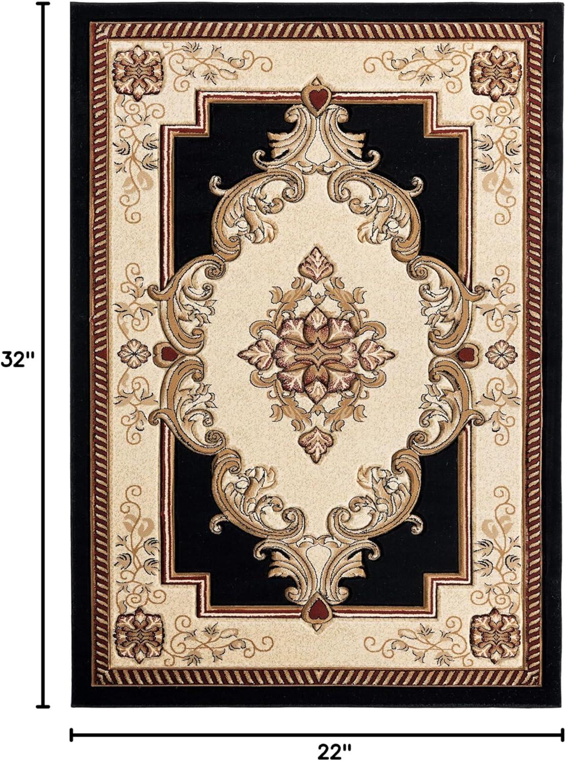 Designer Home Swan Area Rug 2050 10534 Fallon Burgundy Medallion Curls 1' 10" x 2' 8" Rectangle