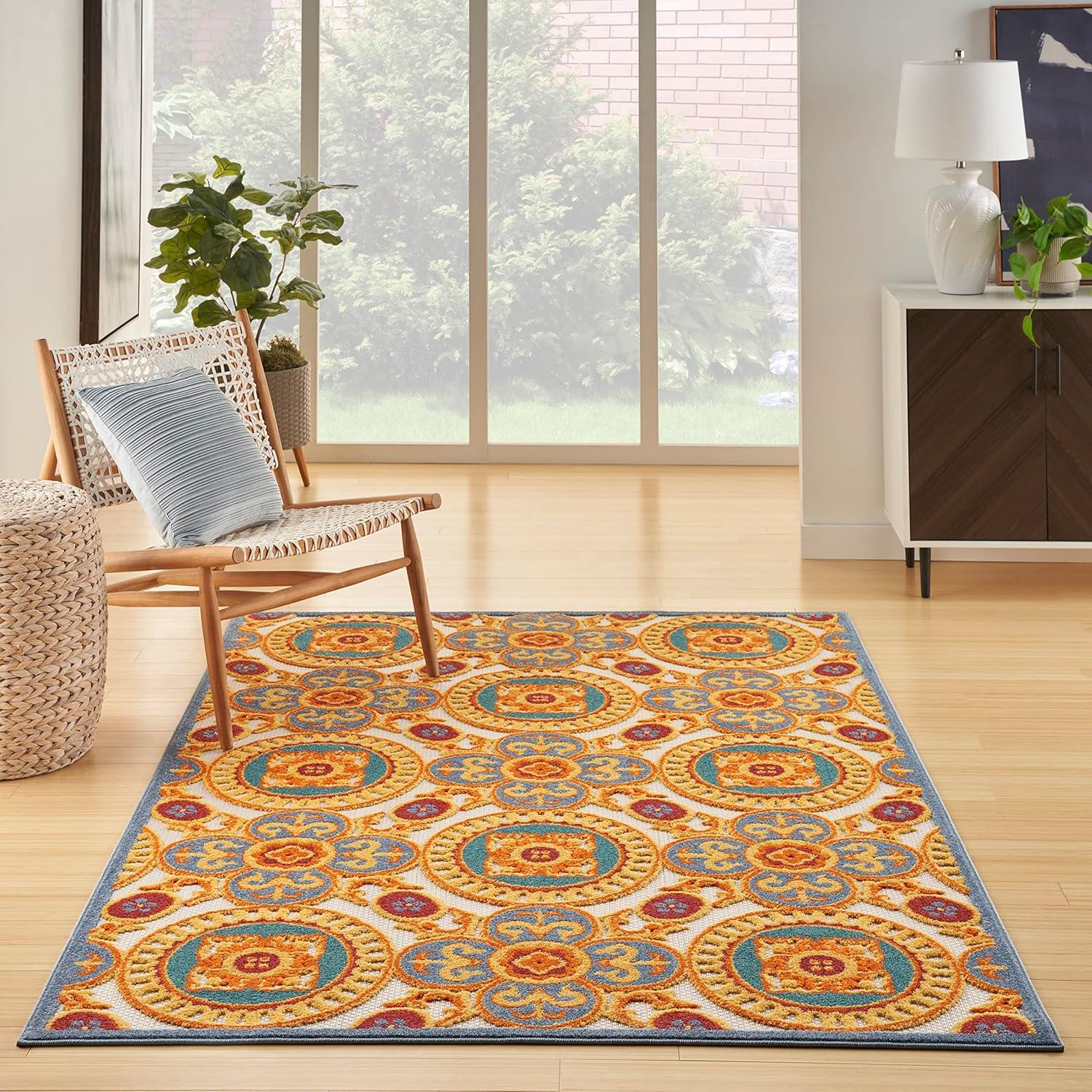 Lark Manor™ Isalia 5'3" X 7'5" Multicolor Tropical Rug