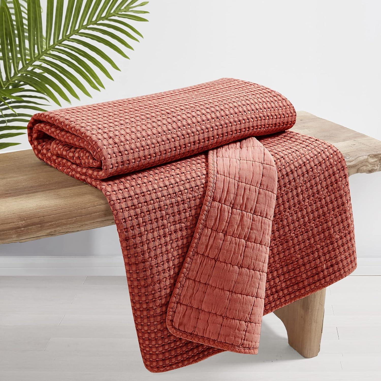 Mills Waffle Quilted Throw - Levtex Home