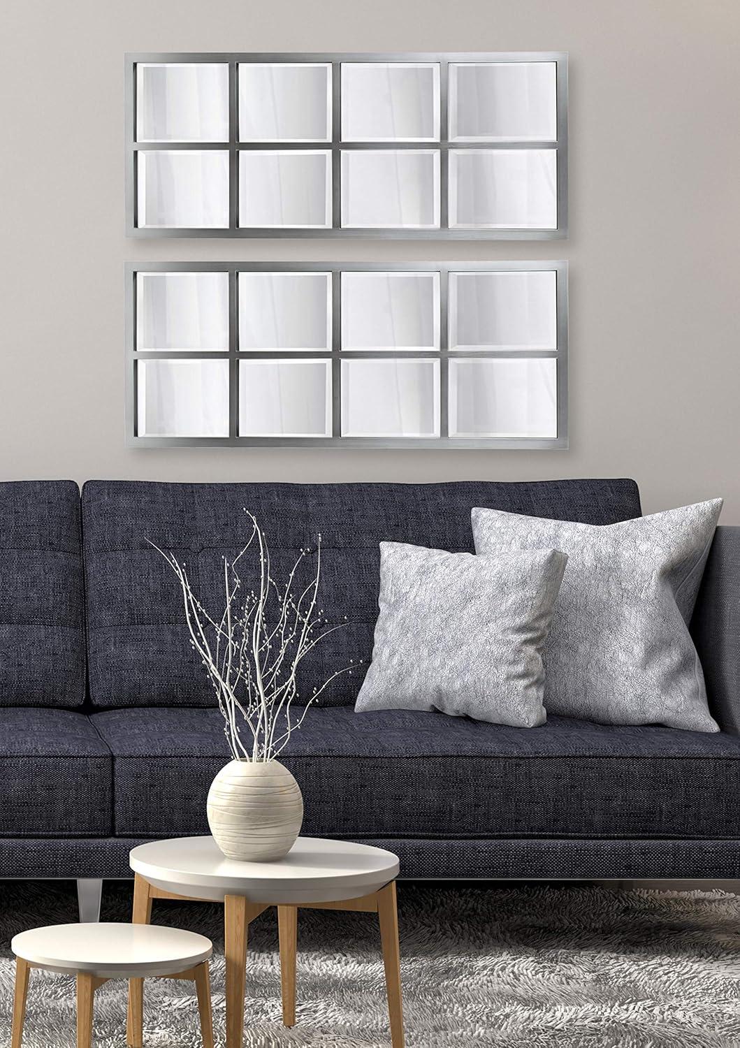 Uniek Stryker Windowpane Framed Wall Mirror