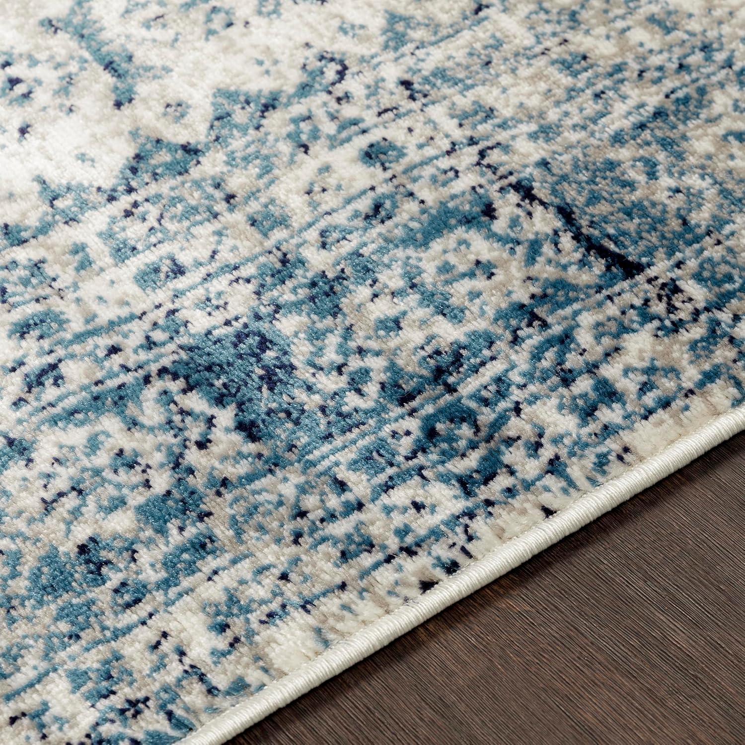 Havana Sky Blue 7 ft. 10 in. x 10 ft. 3 in. Oriental Area Rug