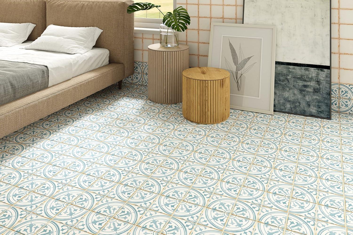 Casablanca 5" x 5" Ceramic Patterned Floor Use Tile