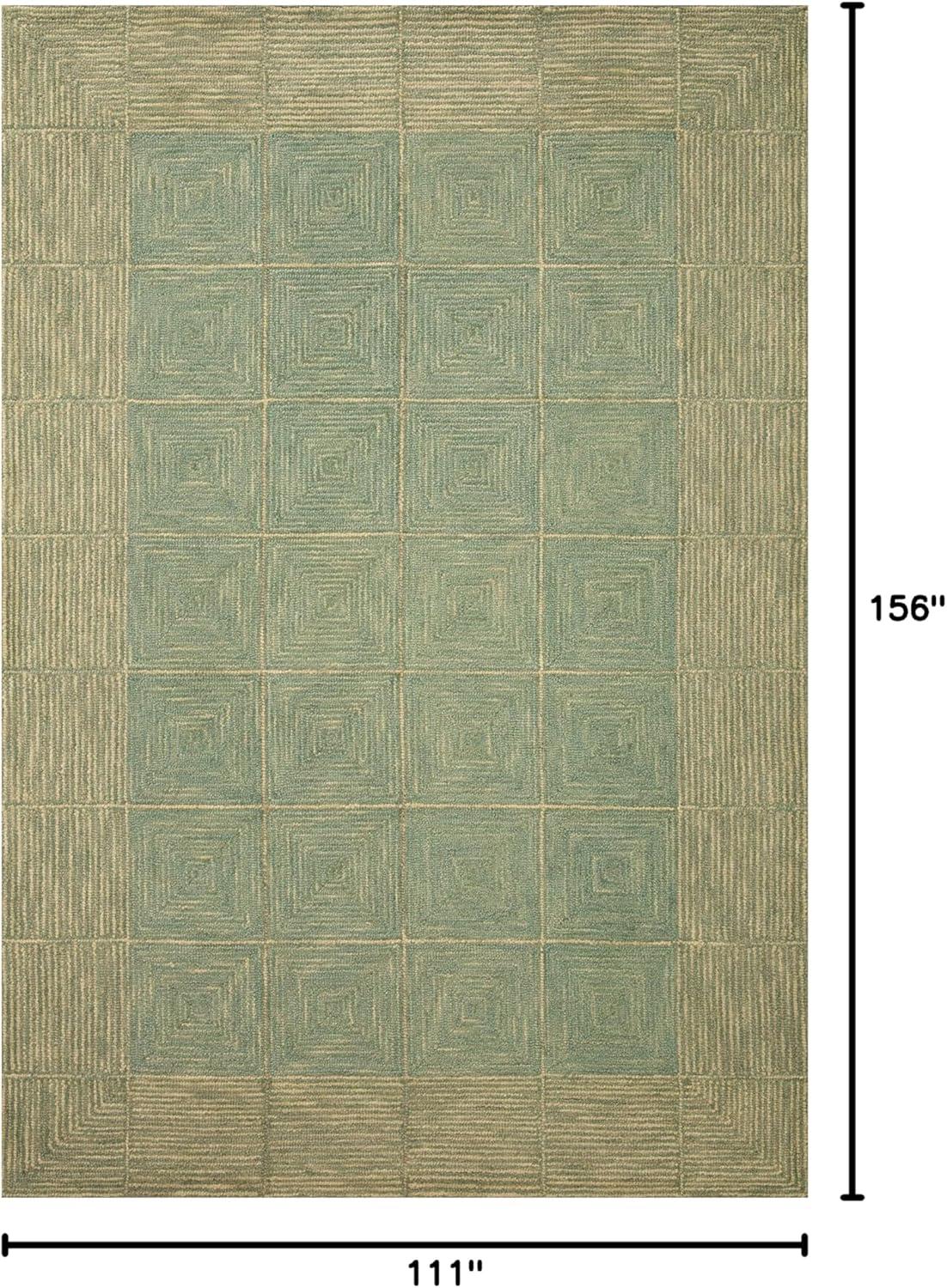 Chris Loves Julia x Loloi Francis Collection FRA-02 Green / Natural, ContemporaryArea Rug