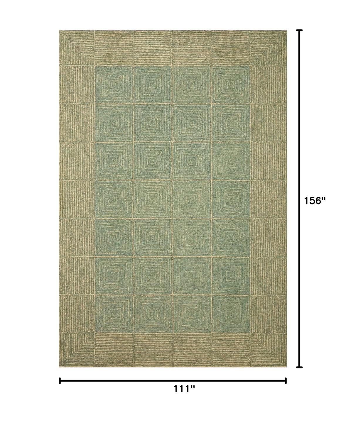 Chris Loves Julia x Loloi Francis Collection FRA-02 Green / Natural, ContemporaryArea Rug
