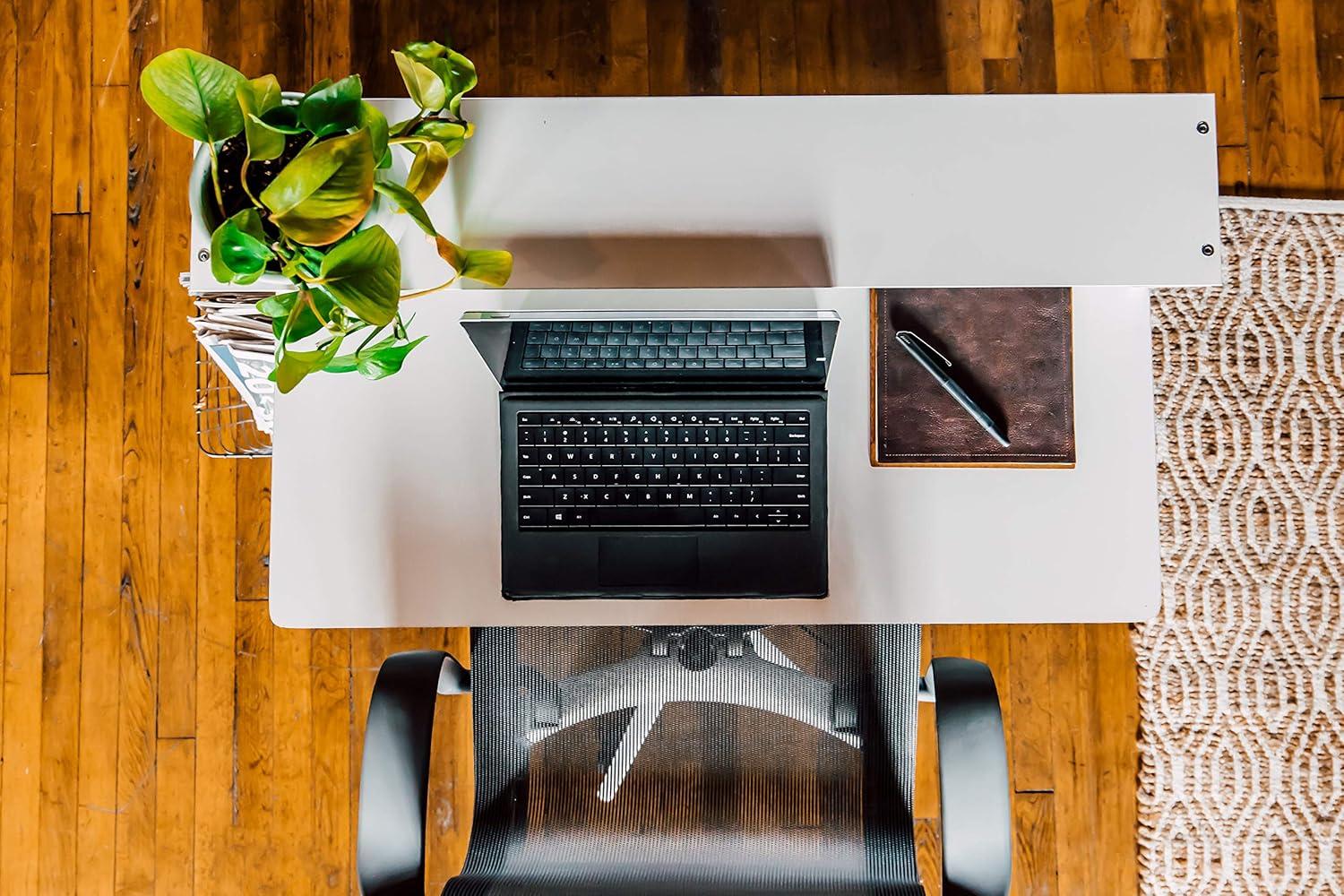 Lennox Computer Desk with Hutch, White