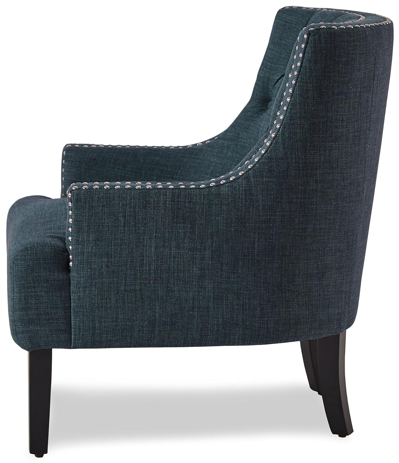 Lexicon Charisma Upholstered Accent Chair in Indigo