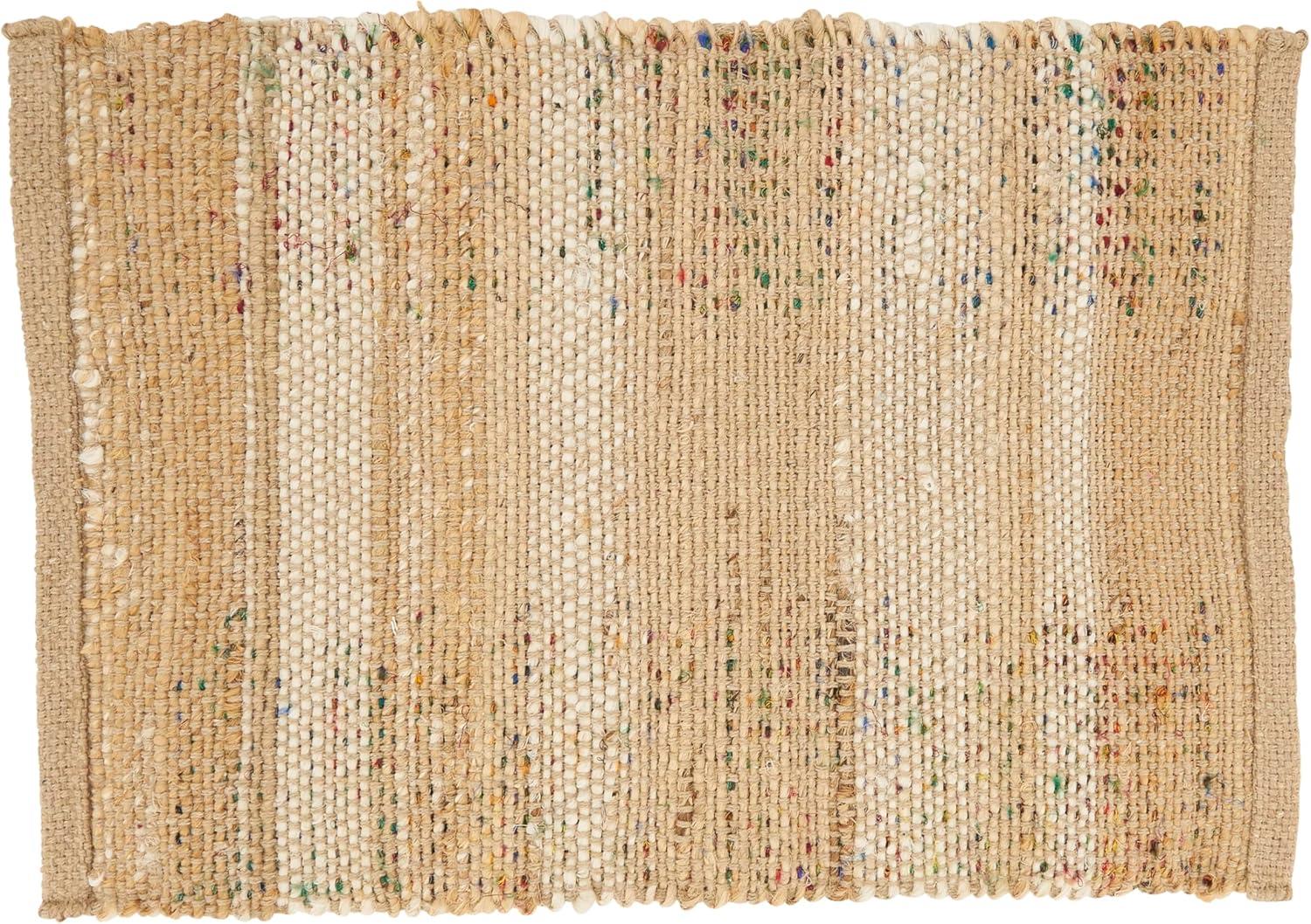 55% Jute - 45% Recycled Cotton No Pattern Rectangle Placemat