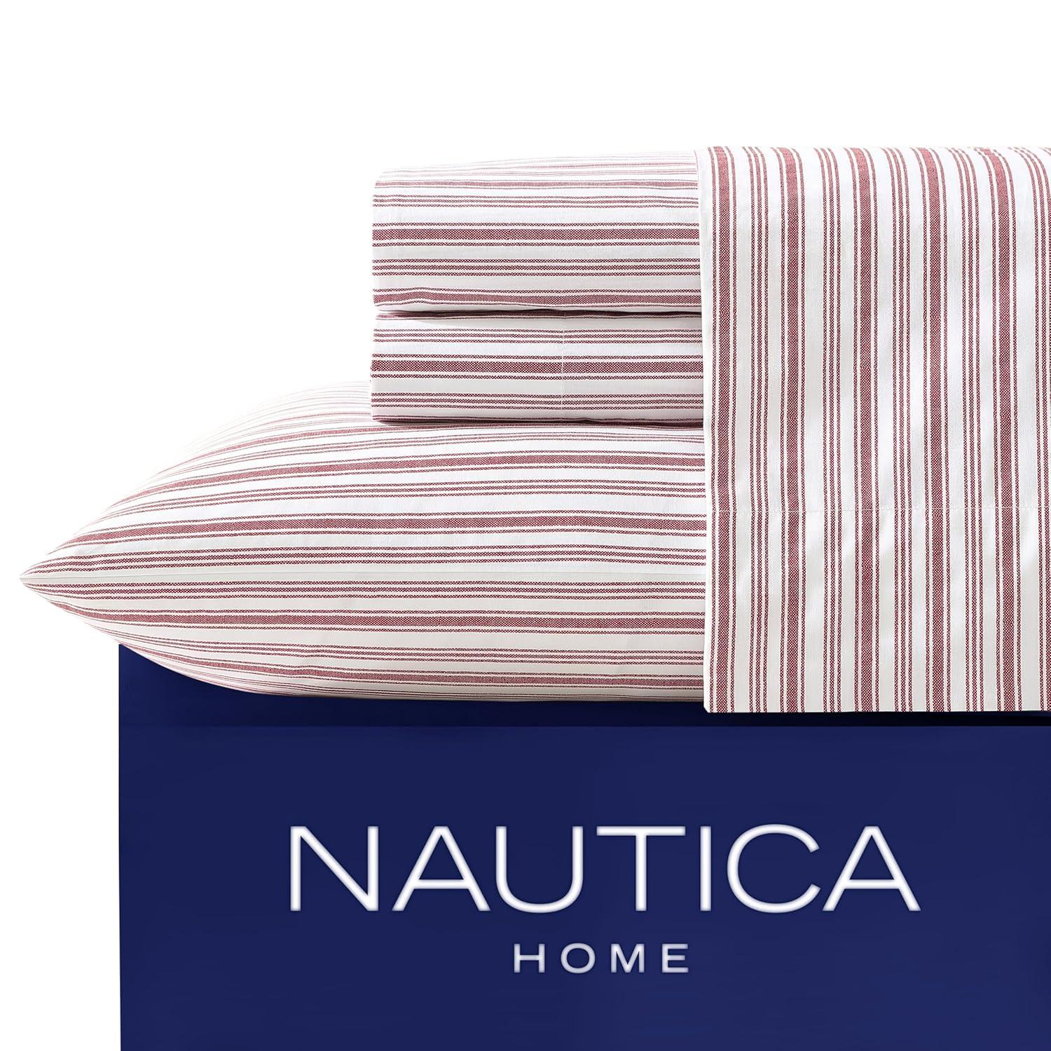 Nautica Printed Cotton Percale Sheet Sets