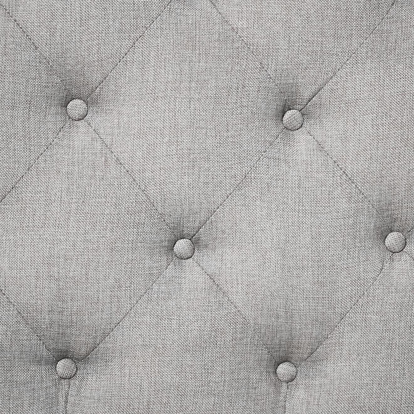 Full Rita Modern Fabric Upholstered Scalloped Headboard - Baxton Studio: Contemporary Design, Adjustable