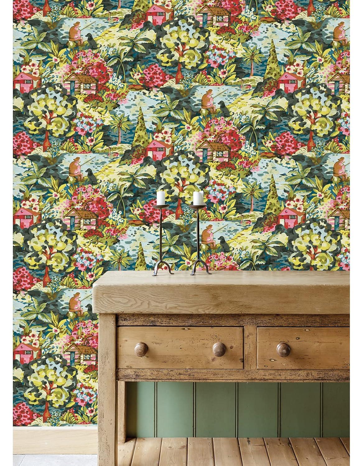 Le Forestier Peel & Stick Floral Roll