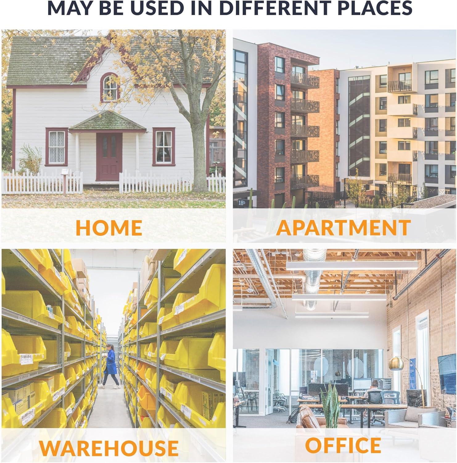Newhouse Hardware Battery-Operated Wireless Chime with Flashing LED Light for Hearing Impaired