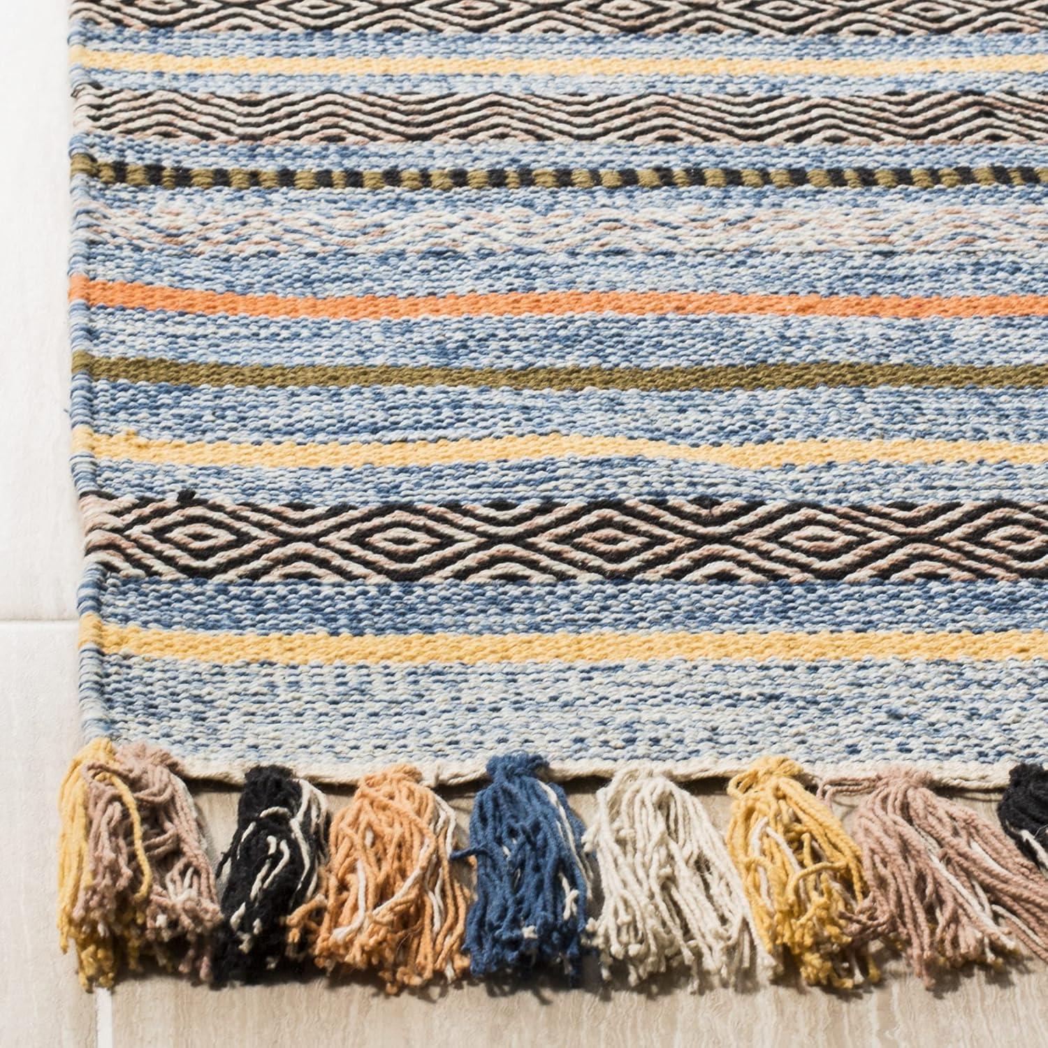 Montauk MTK901 Hand Woven Indoor Area Rug - Blue/Multi - 6'x6' - Safavieh.