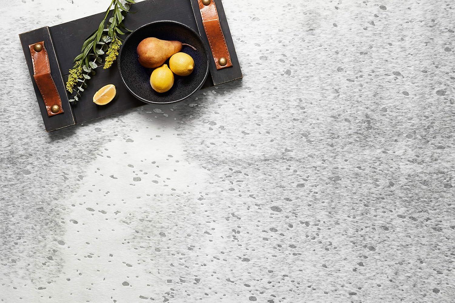 Loloi II Bryce Faux Cowhide Grey / Silver Area Rug