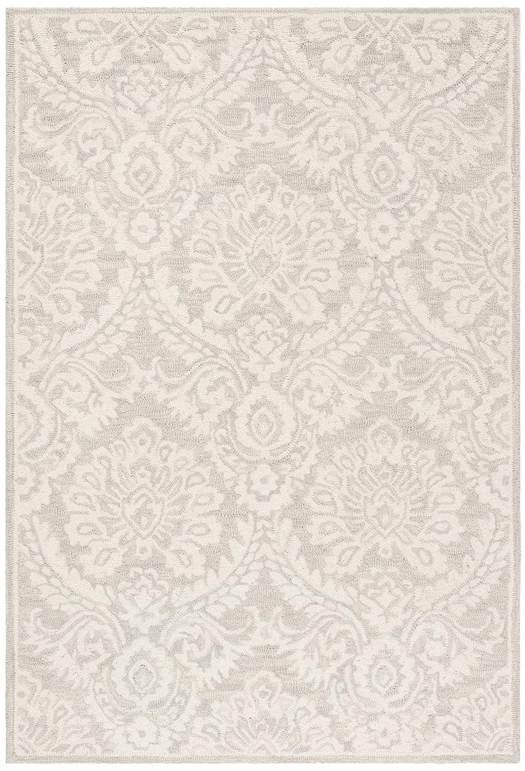 Tansy Handmade Wool Ivory/Gray Rug