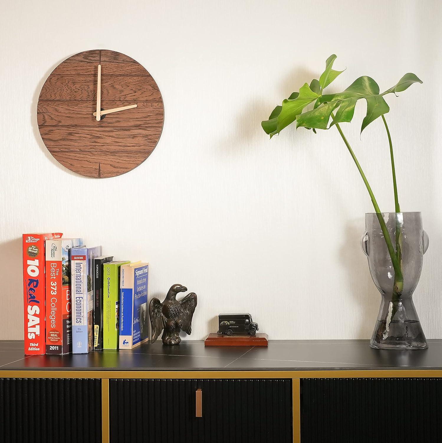 CONSDAN Wood Wall Clock