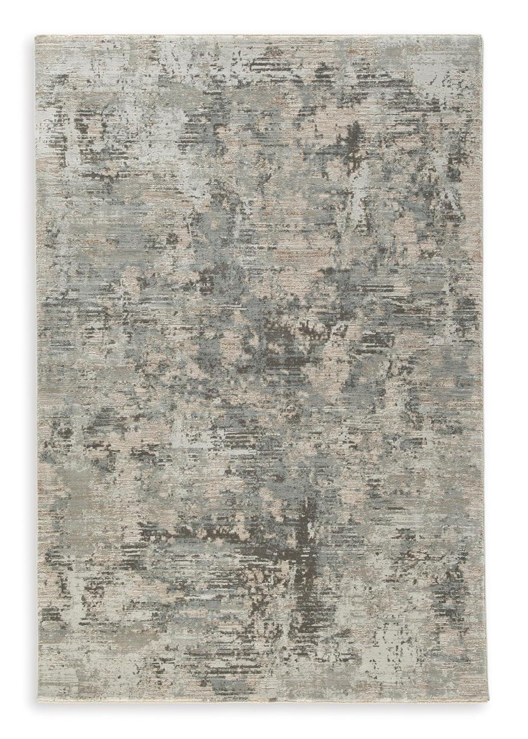 Hilldunn 8' x 10' Multicolor Abstract Synthetic Area Rug