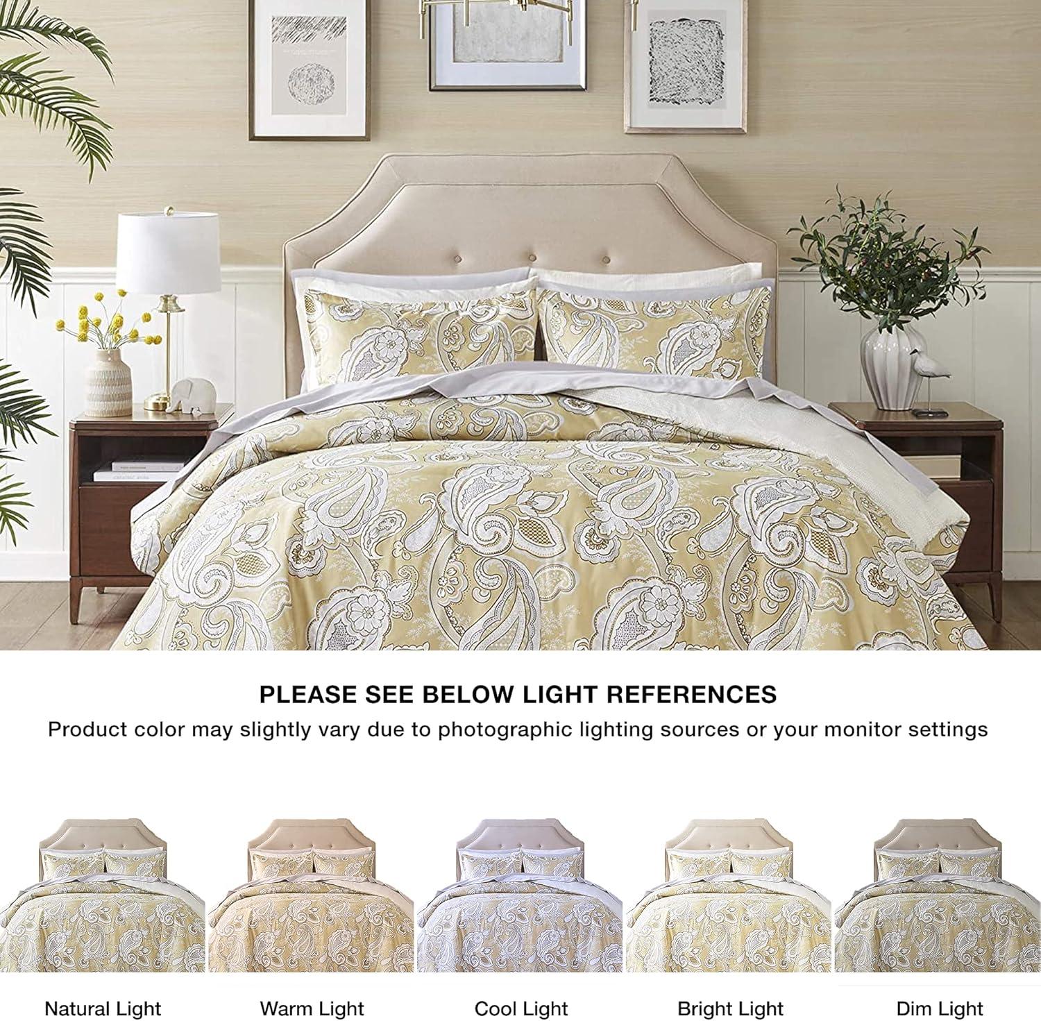 Gracelyn Paisley Print Comforter Set with Sheets