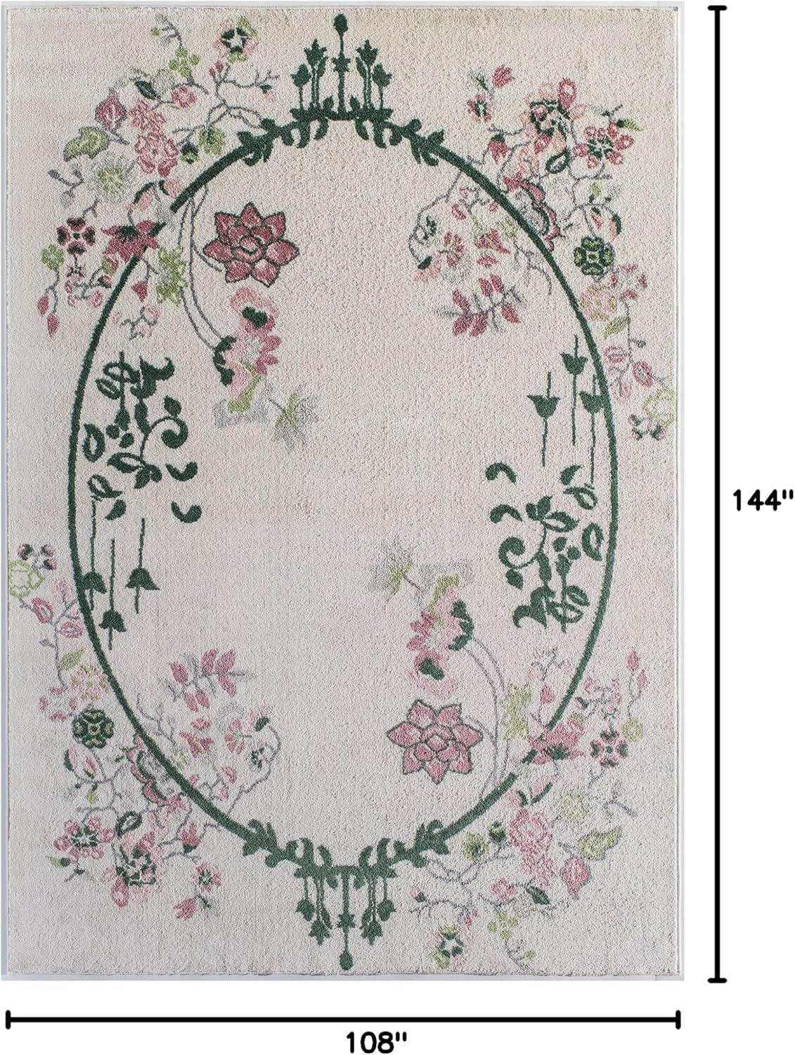 Rugs America Hanna Floral Transitional Area Rug