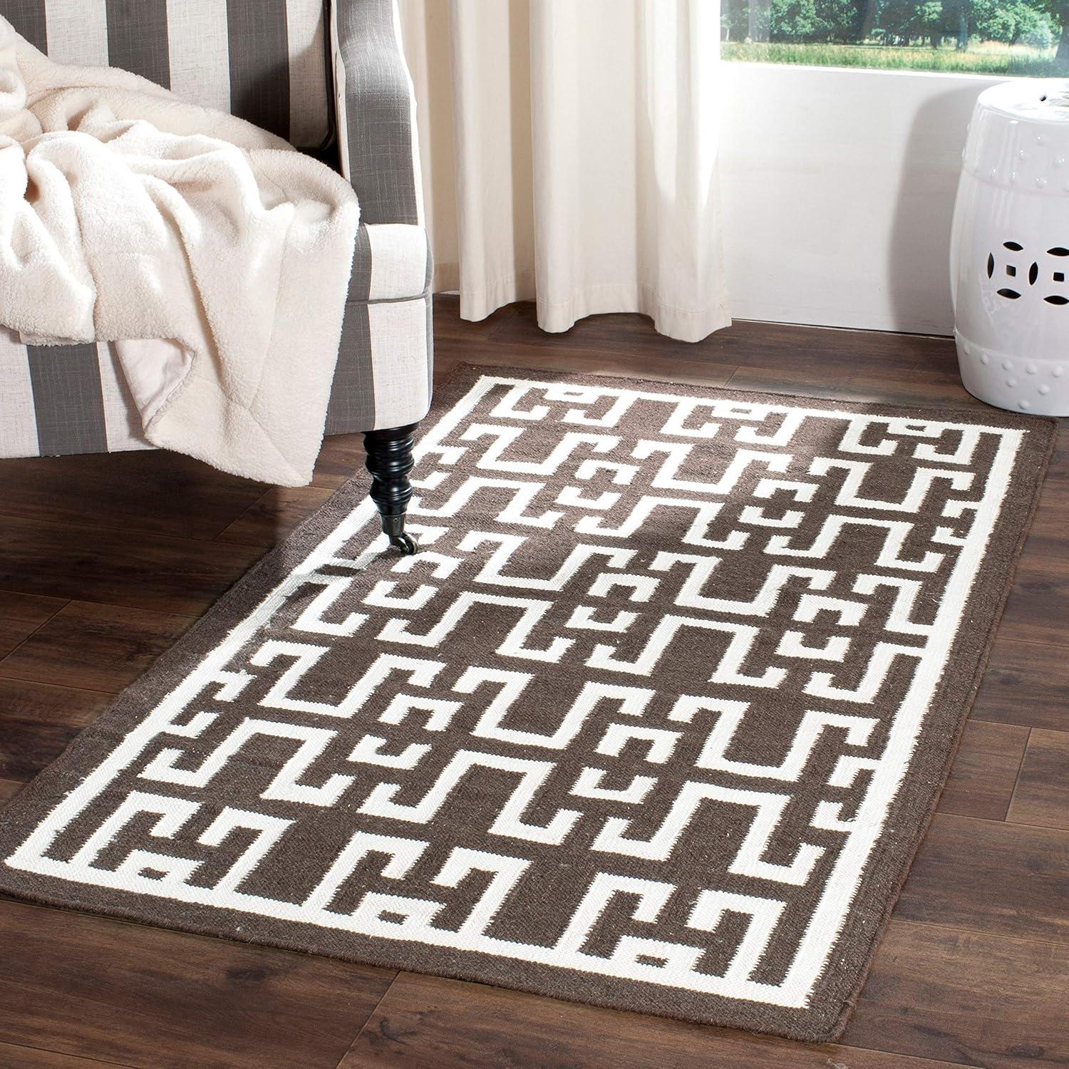 Dhurries DHU621 Hand Woven Area Rug  - Safavieh