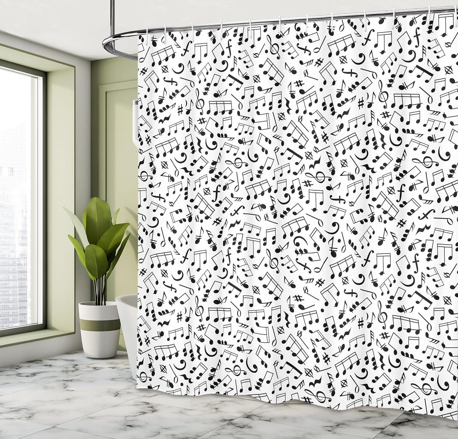 Ambesonne Shower Curtain with Hooks Included
