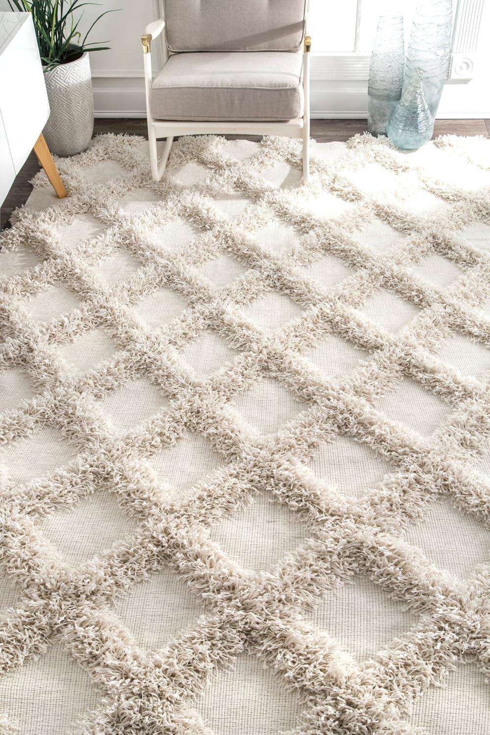 Nuloom Francene Diamond Trellis Shag Area Rug