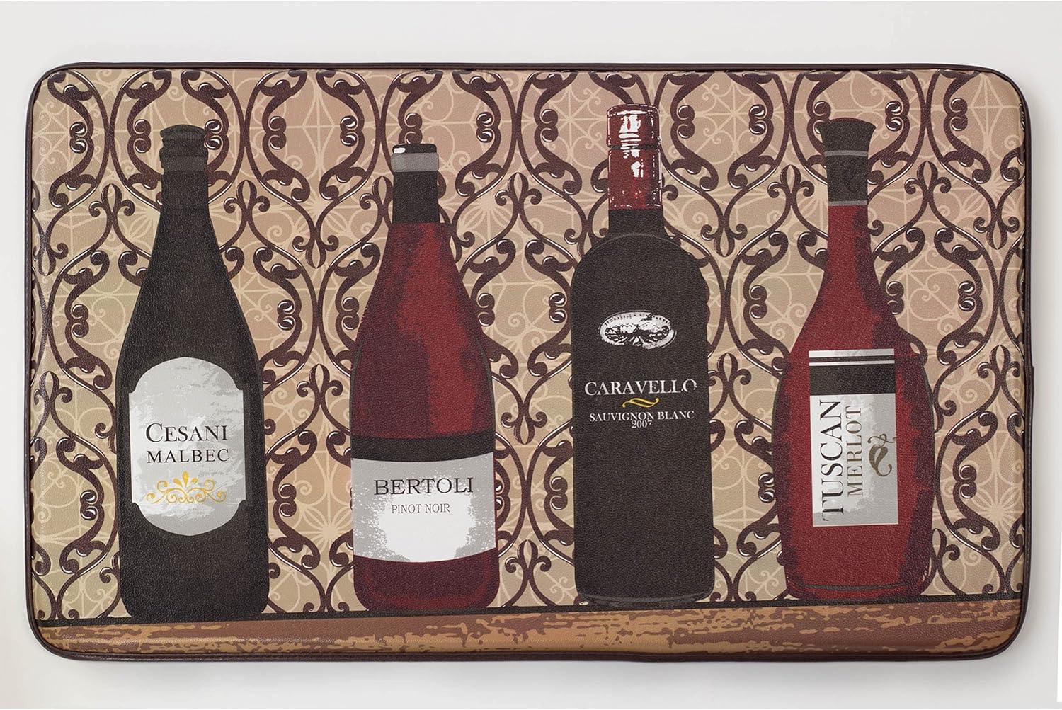 Chef Gear Cushioned Assorted Wines Chef Kitchen Mat