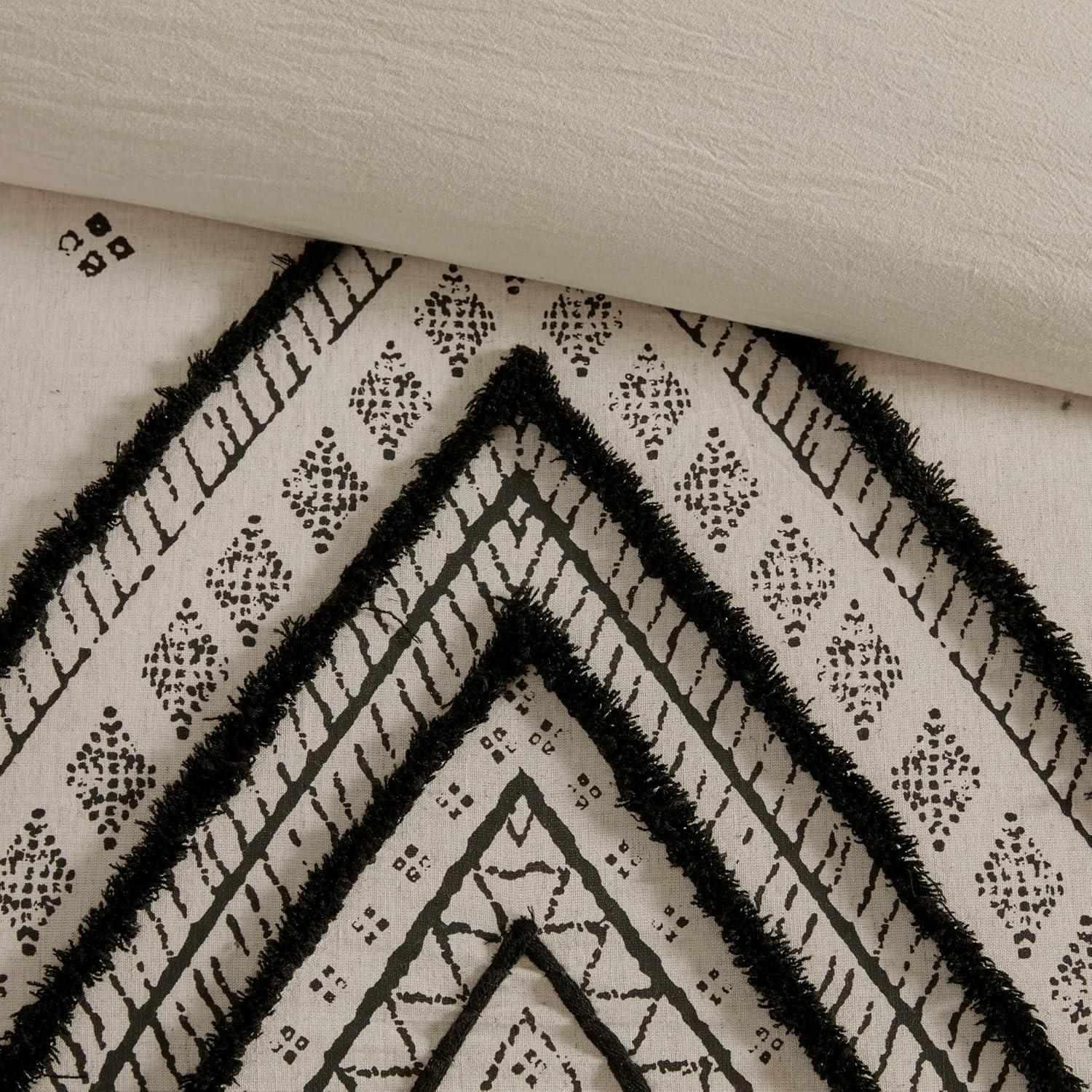 INK+IVY Marta 3 Piece Cotton and Flax Linen Blend Comforter Set
