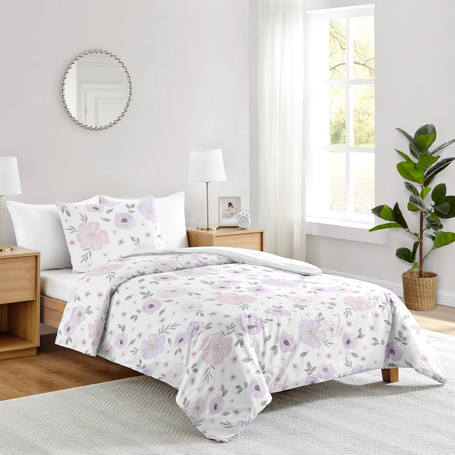 Watercolor Microfiber Comforter Set