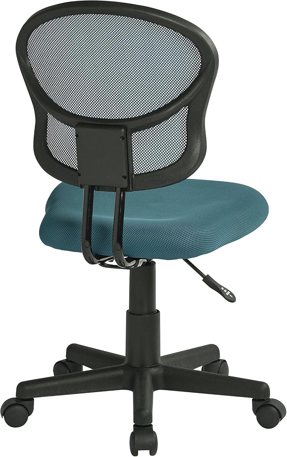 Blue Mesh Back and Fabric Desk Chair by OSP Home Furnishings