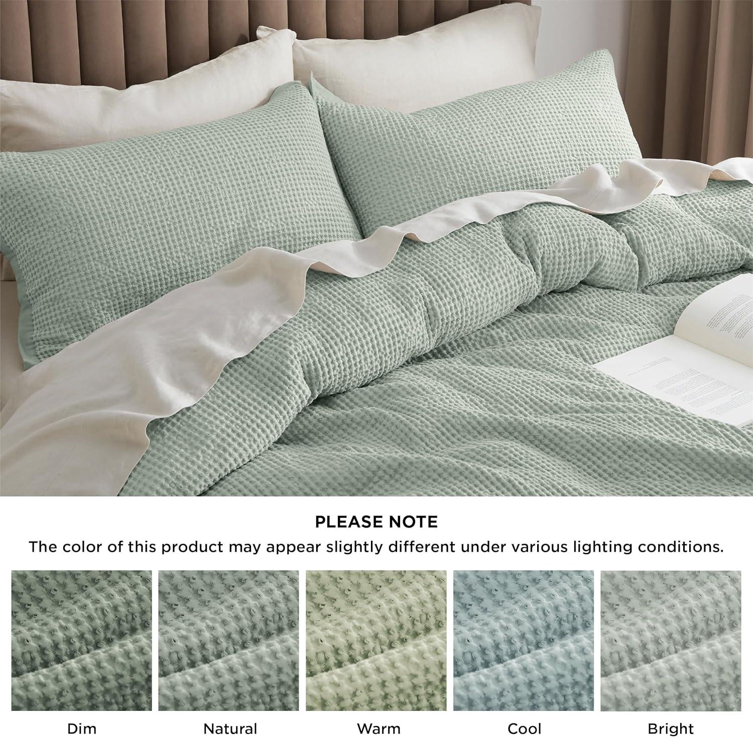 Bedsure Bedsure 100% Cotton Waffle Weave Duvet Cover