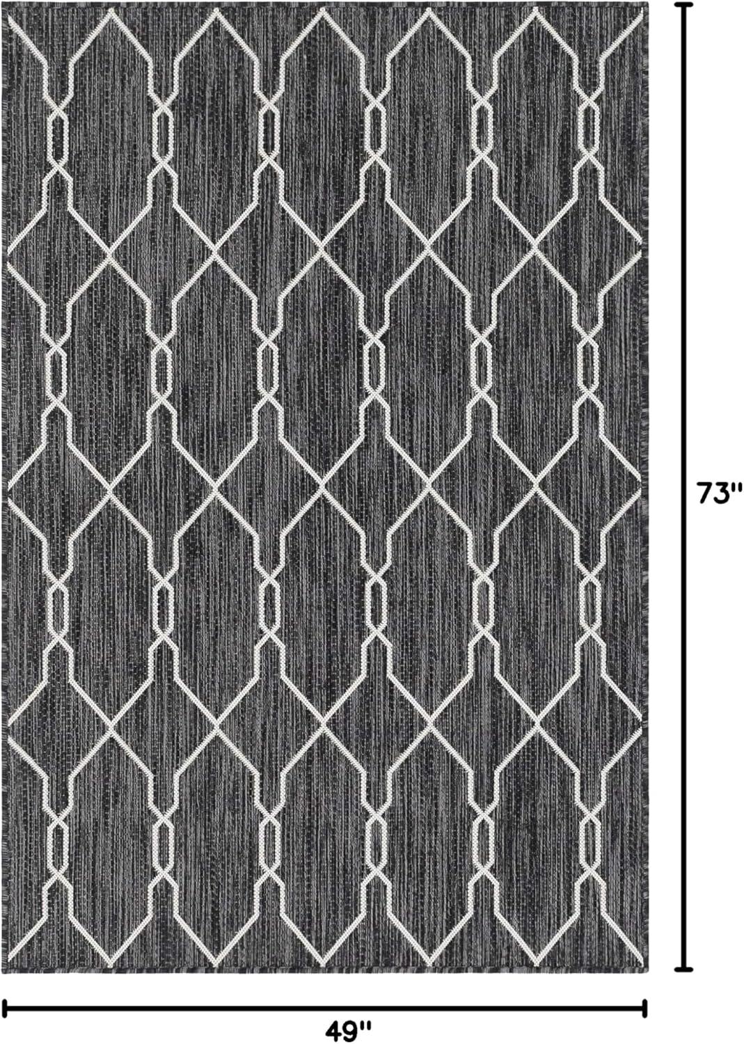 Unique Loom Outdoor Trellis Links Trellis Trellis Woven Area Rug