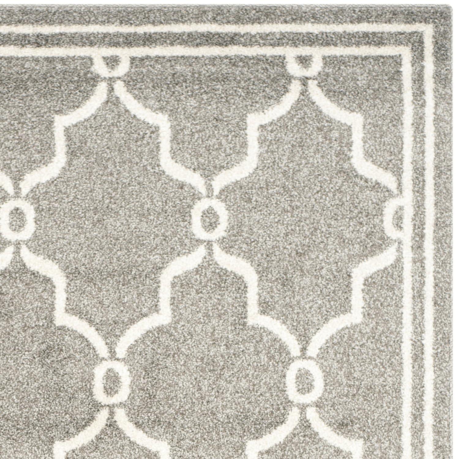 Amherst AMT414 Power Loomed Indoor Area Rug - Dark Grey/Beige - 8'x10' - Safavieh