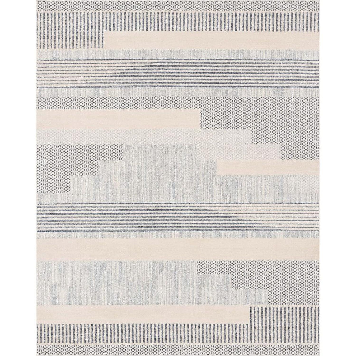 Marcone Briar Tribal Geometric Abstract Beige Looped Pile Rug