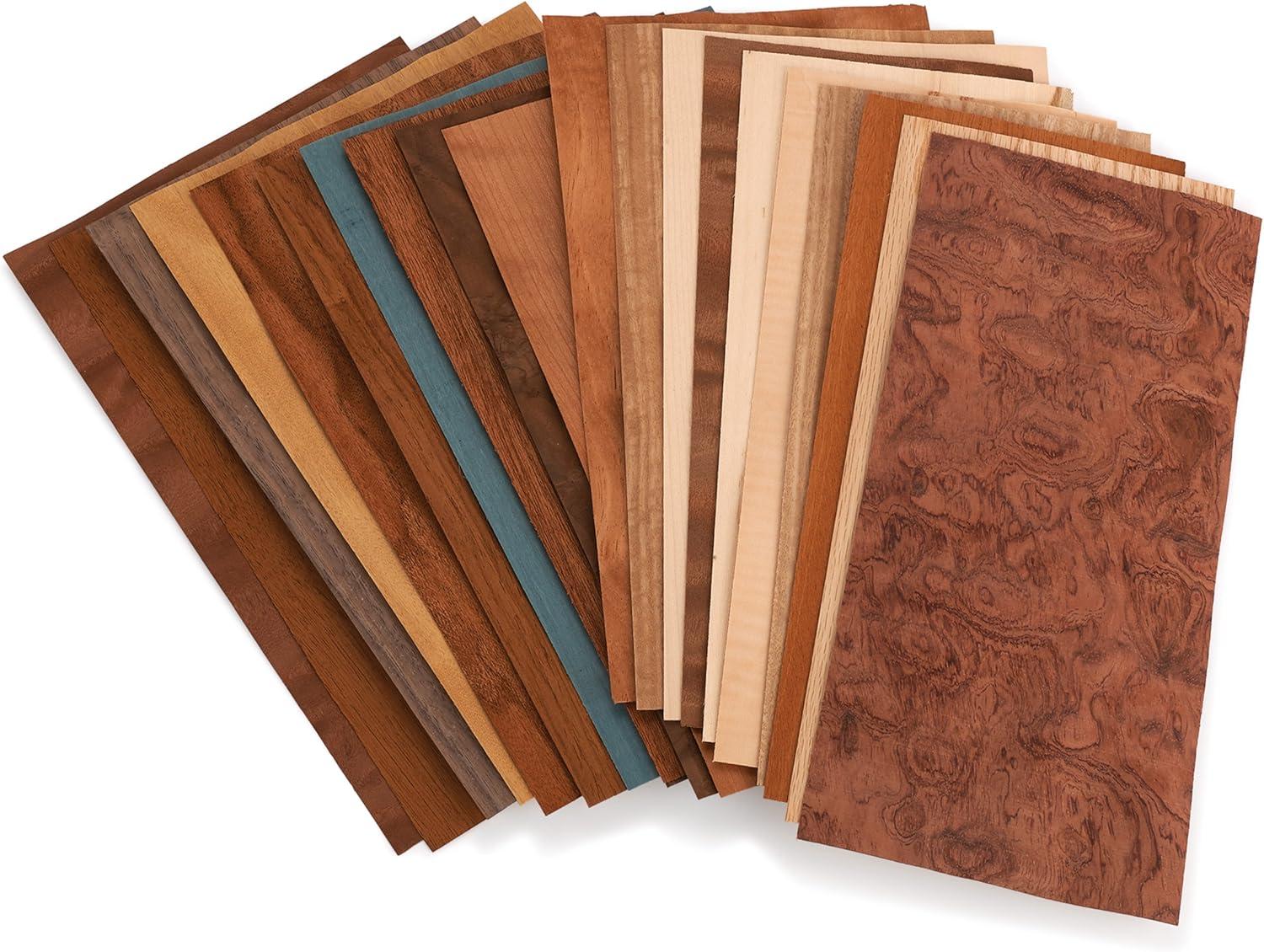 Sauers Mixed Variety Domestic & Exotic Veneer Pack, 10 sq ft Pack