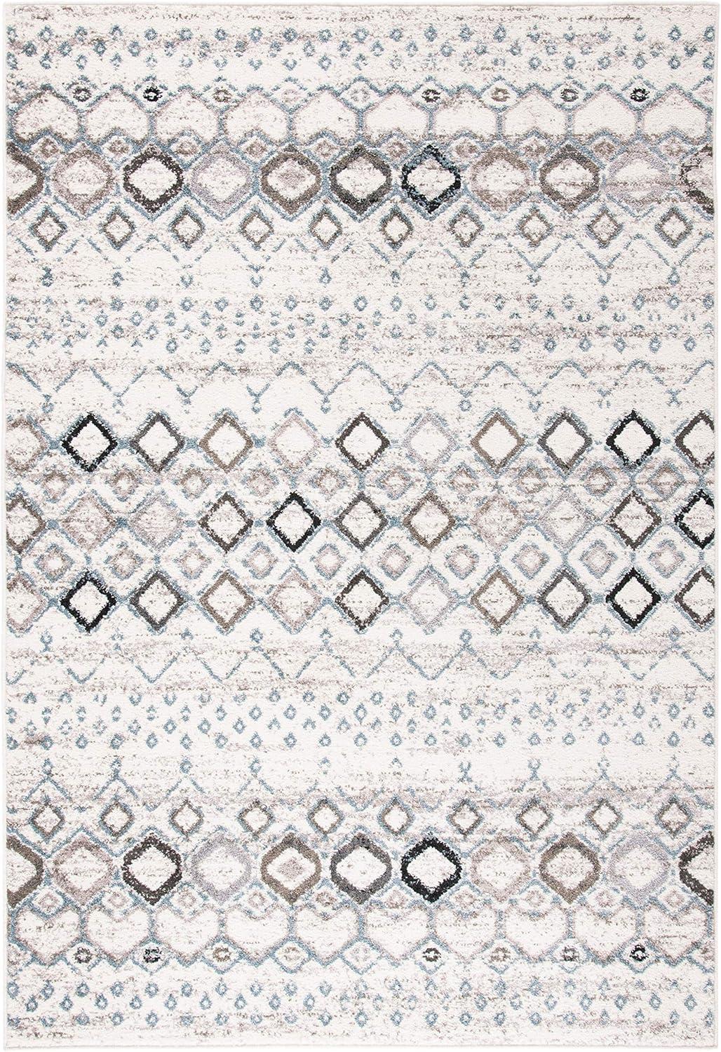 Safavieh Amsterdam Gladwin Geometric Area Rug, Ivory/Grey, 10' x 14'