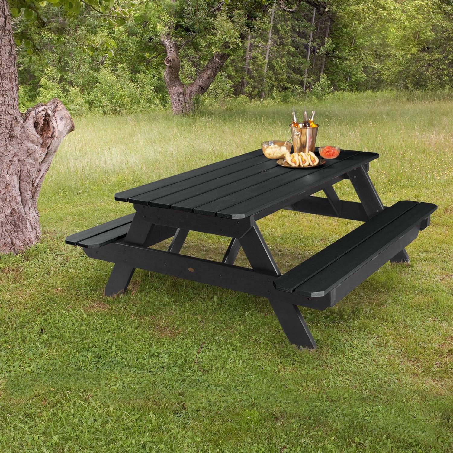 Highwood Hometown Picnic Table -Outdoor, Eco-friendly, Synthetic Wood