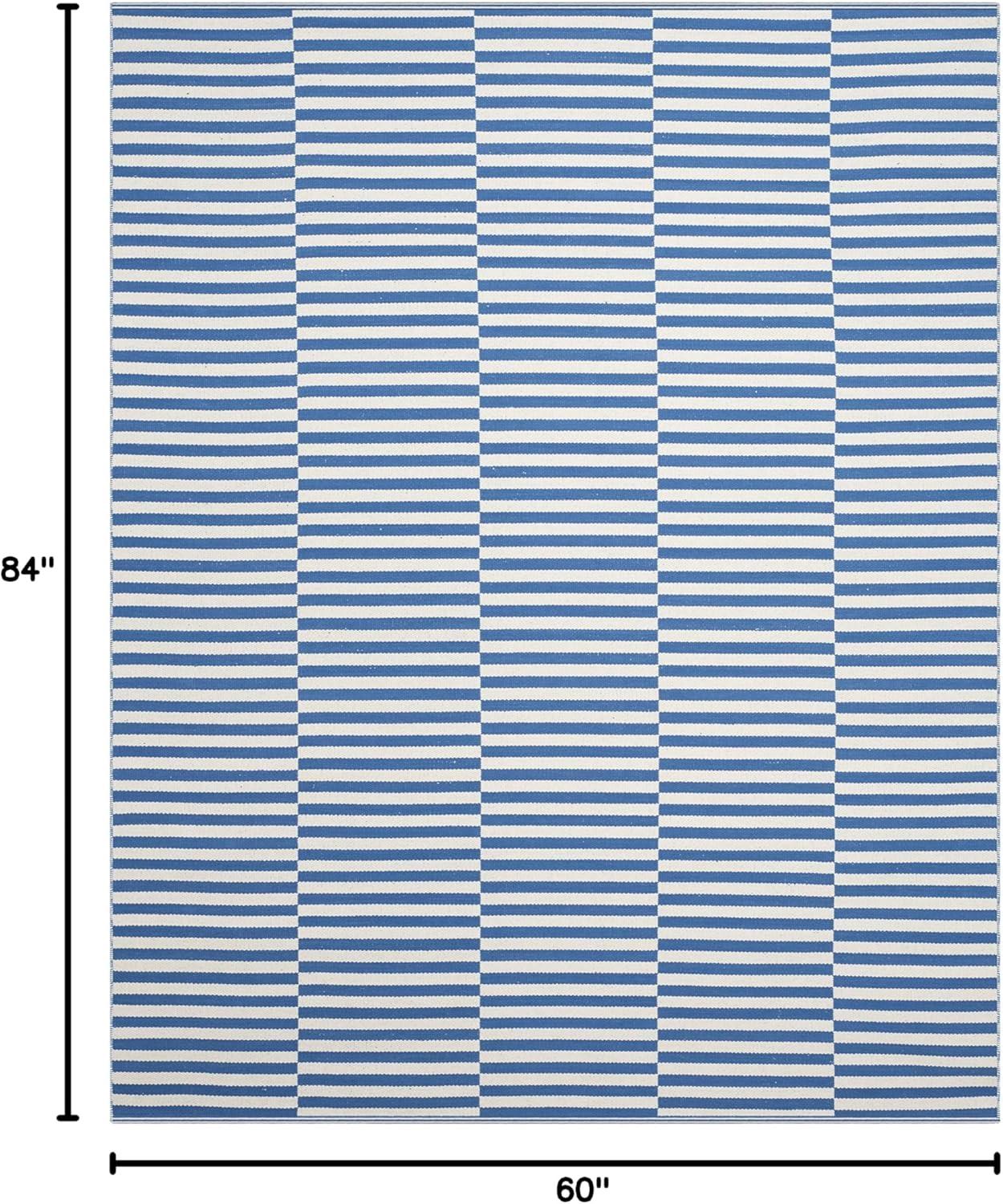 Montauk MTK715 Hand Woven Indoor Area Rug - Ivory/Blue - 5'x7' - Safavieh