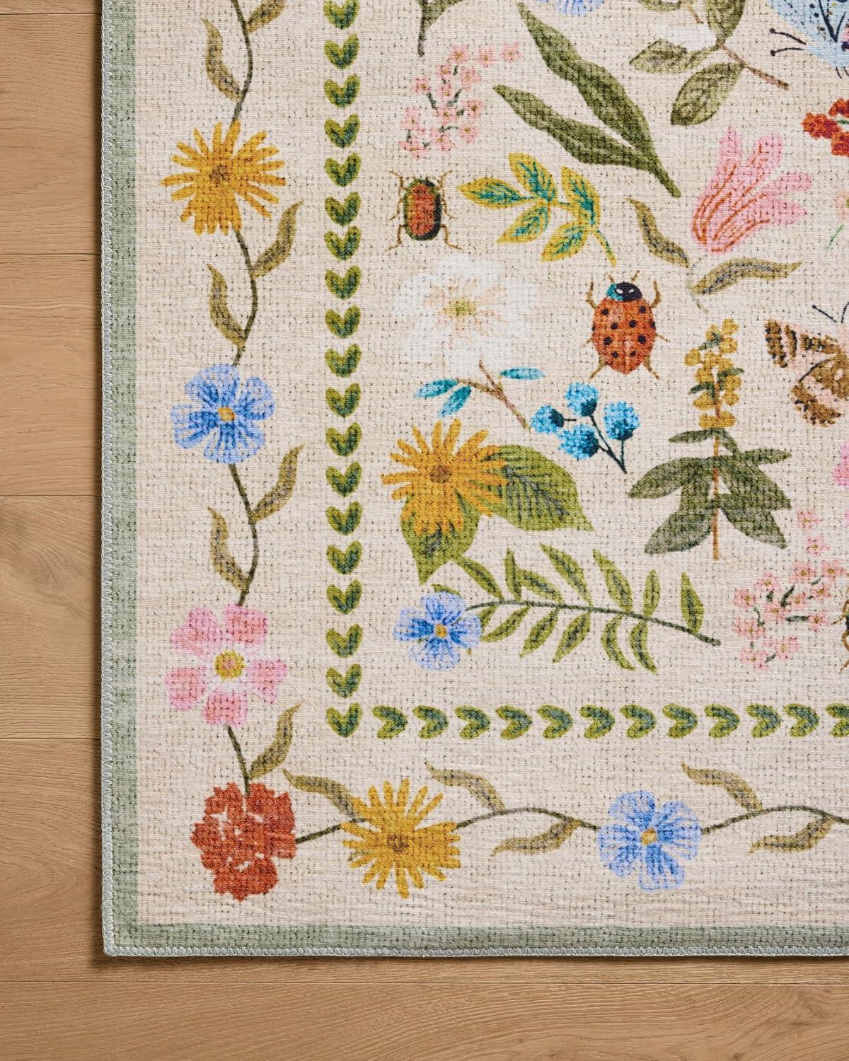 Rifle Paper Co. x Loloi Canopy Cream Area Rug