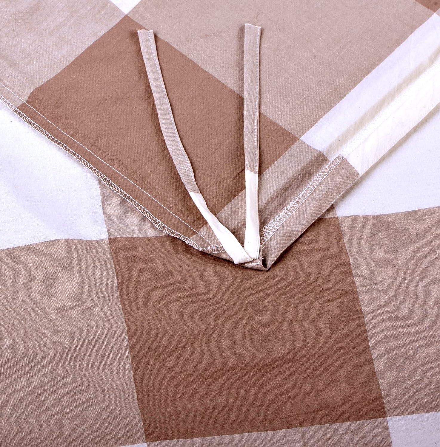 Home Soft Things Gingham Flannel Plaid Duvet Cover Set