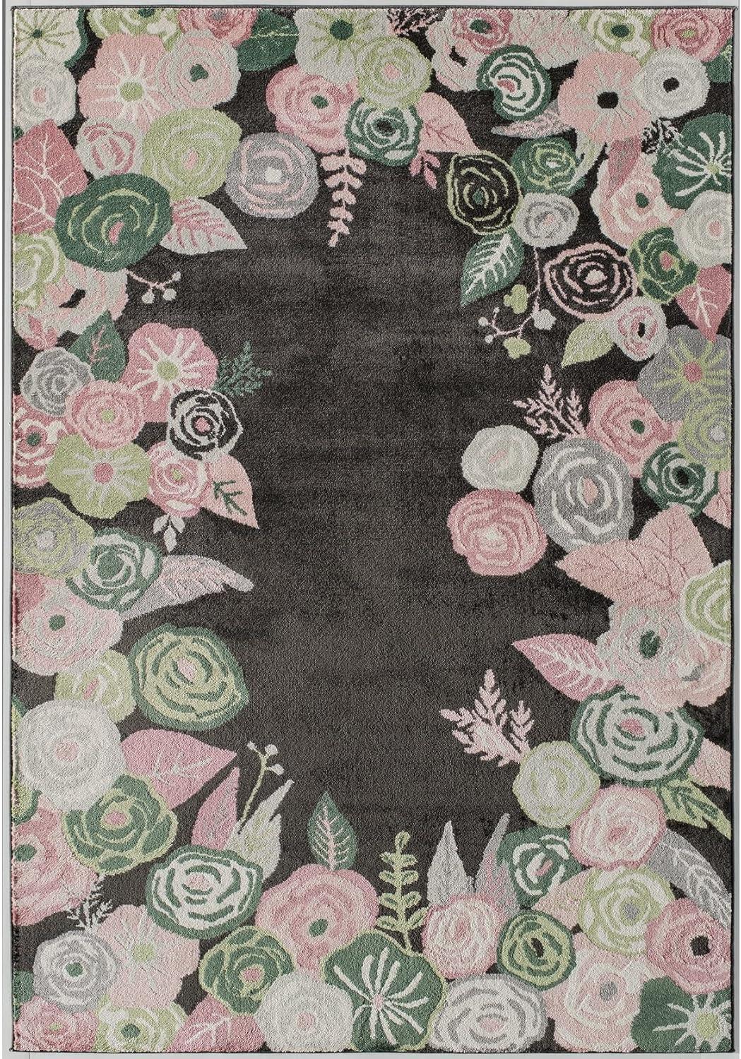 Rugs America Hanna Floral Transitional Area Rug