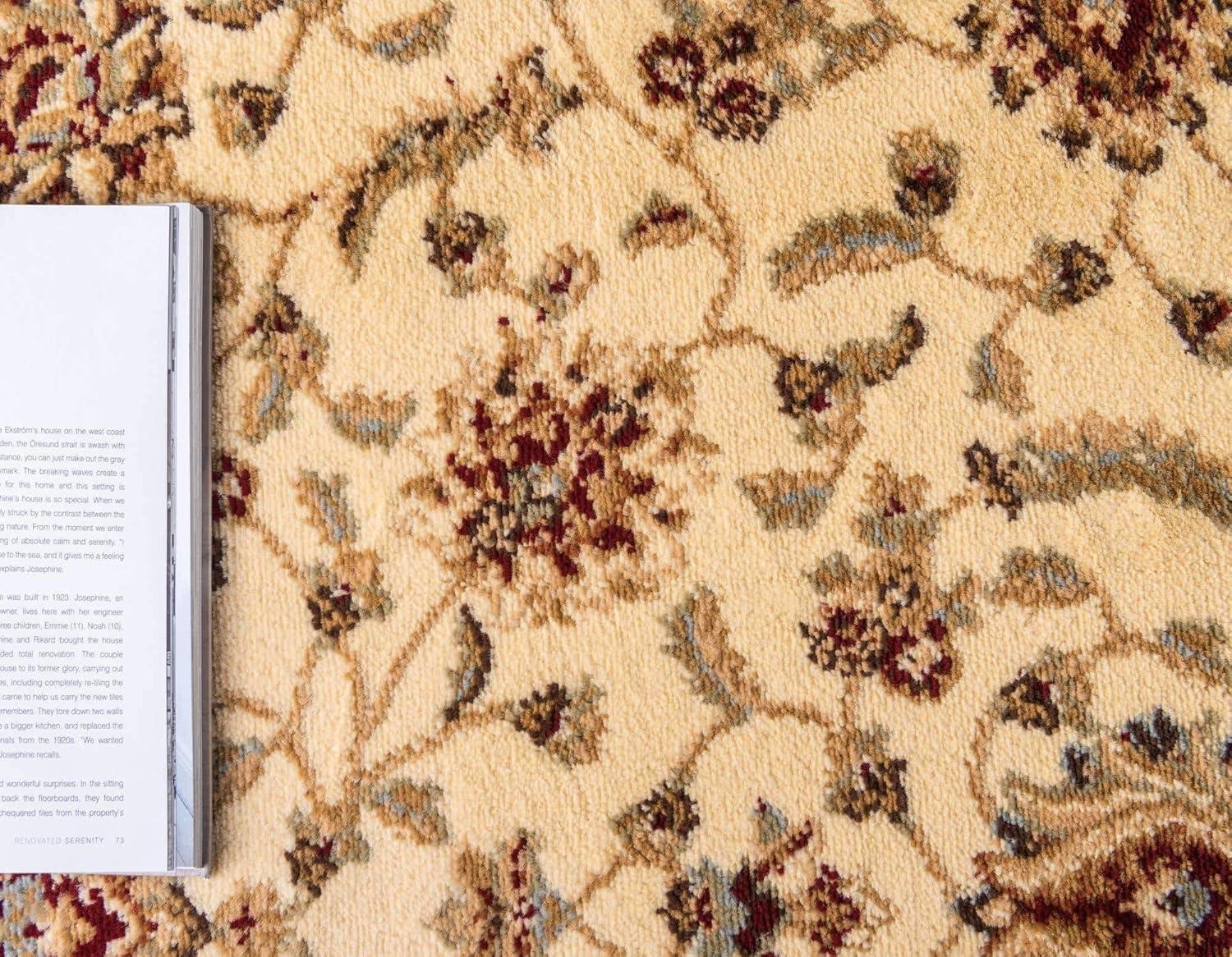 Unique Loom Voyage Collection Area Rug - St. Louis (10'  x 14' 1" Rectangle Cream/Brown)