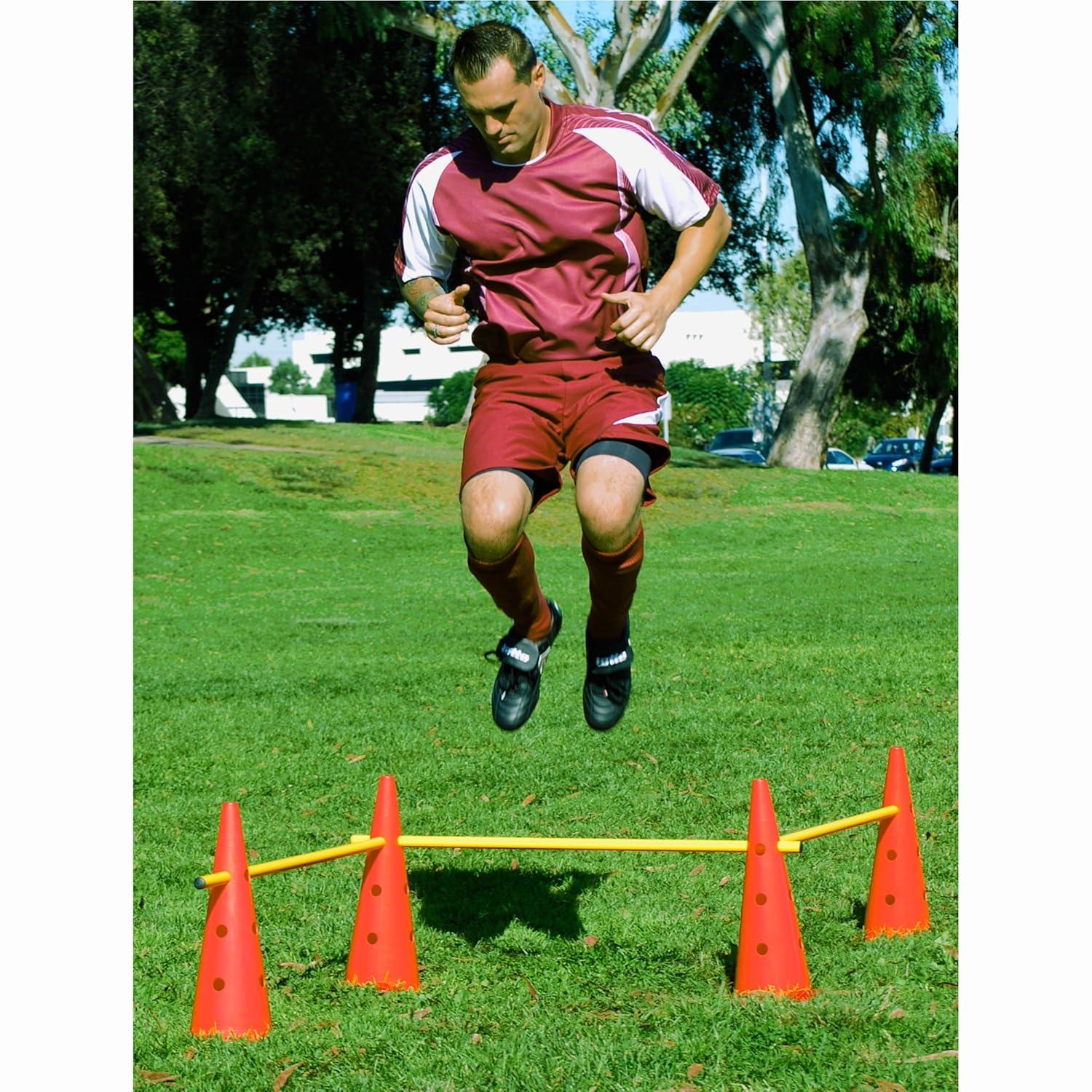 AGORA Hurdle Cone Set - 8 Cones and 4 Poles