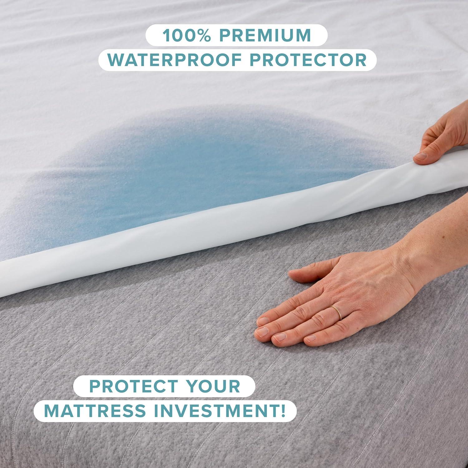 Bare Home Waterproof Fitted Mattress Protector Mattress Protector Case Pack