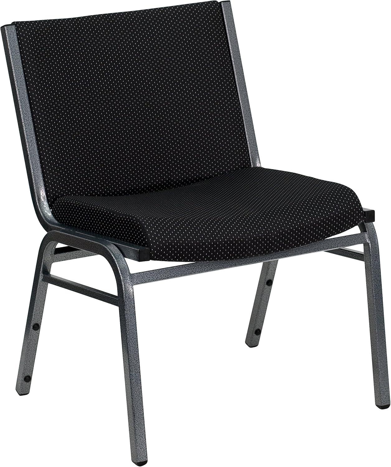 Flash Furniture Divine Multipurpose Big & Tall 1000 lb. Rated Stacking Guest Chairs for Business or Home Use (Set of 2)