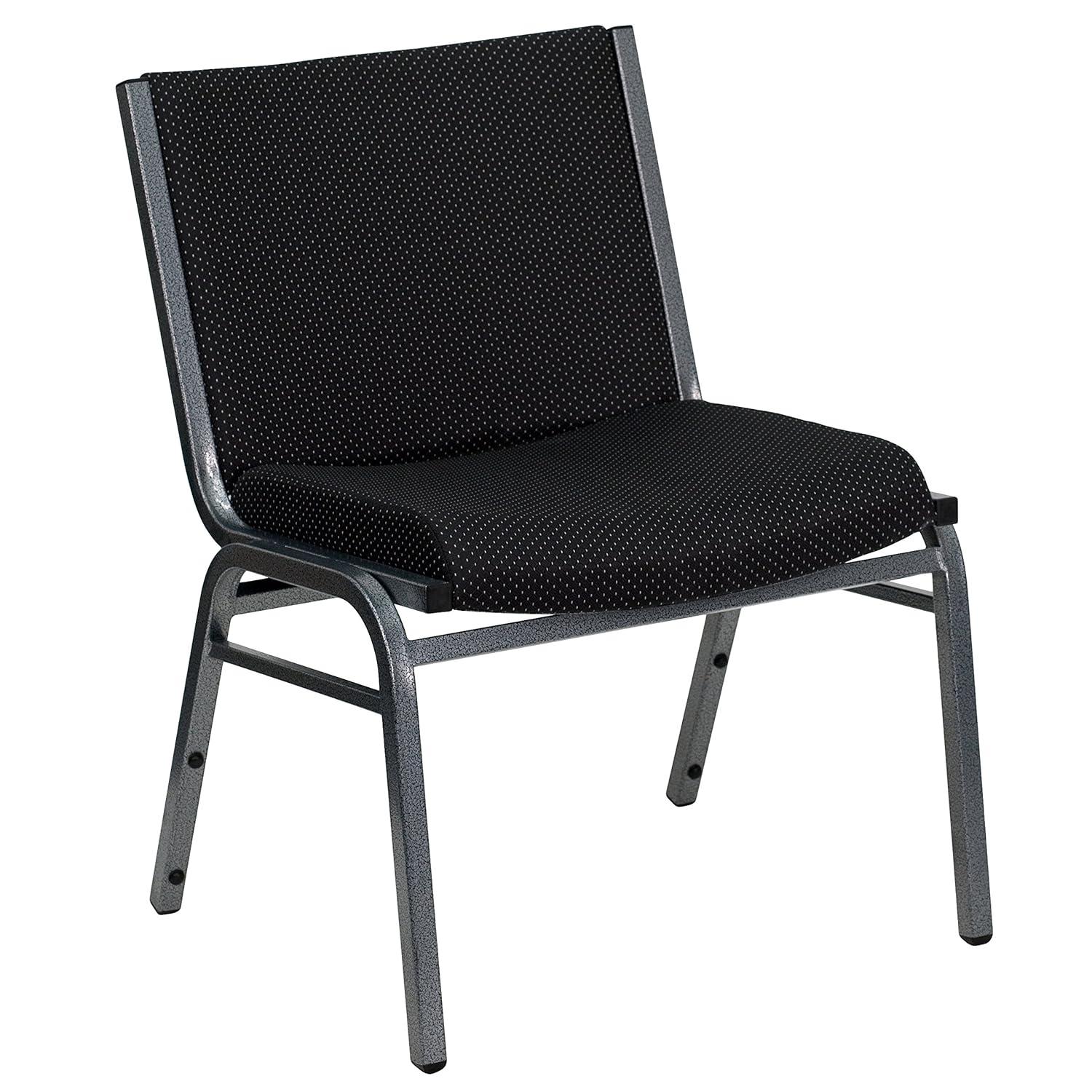 Flash Furniture Divine Multipurpose Big & Tall 1000 lb. Rated Stacking Guest Chairs for Business or Home Use (Set of 2)