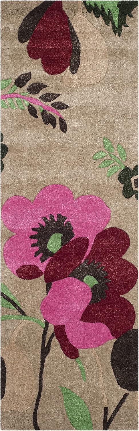 Bella Hand Tufted Wool Floral Rug