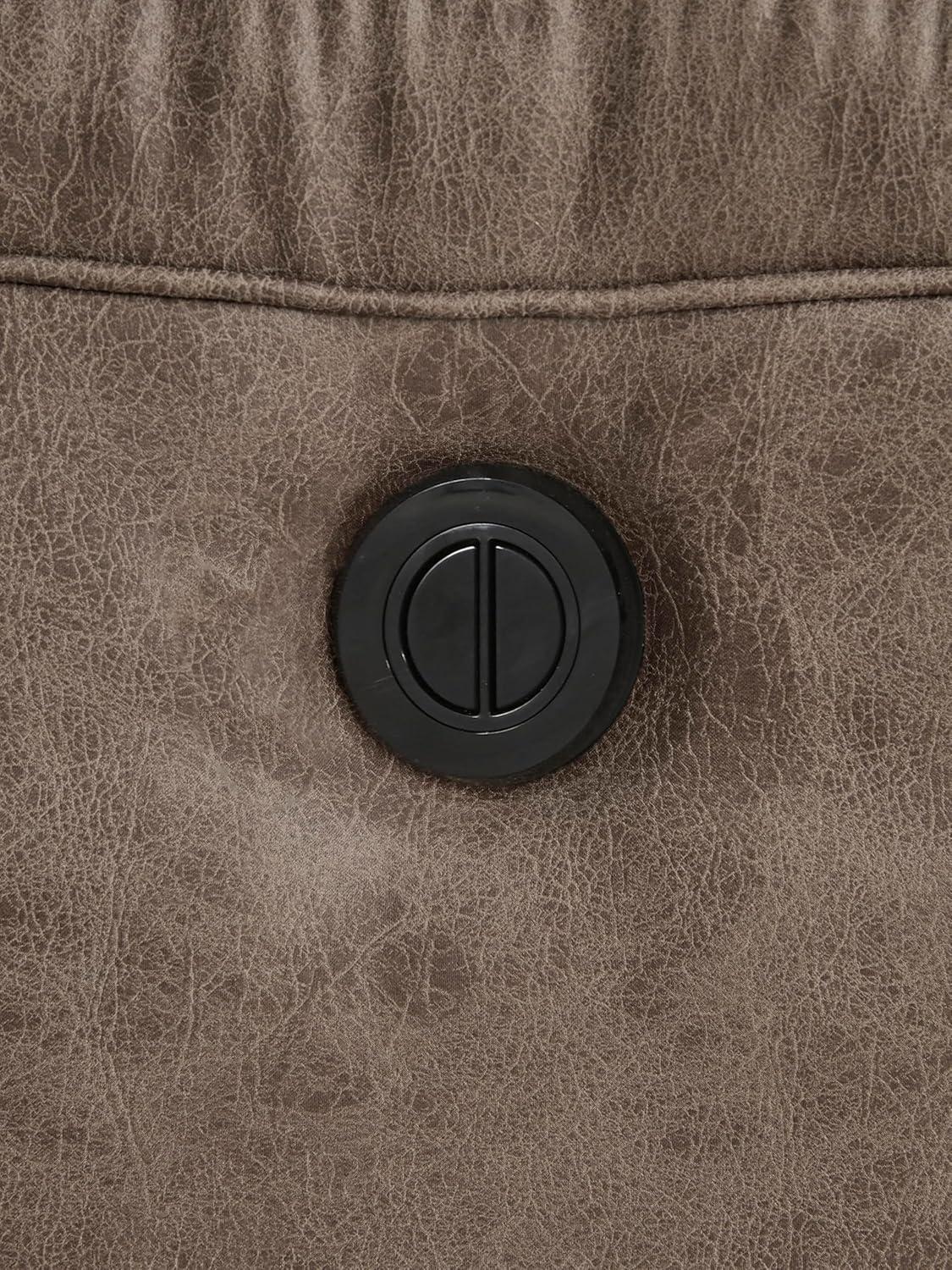 Signature Design by Ashley Stoneland Reclining Sofa in Light Brown