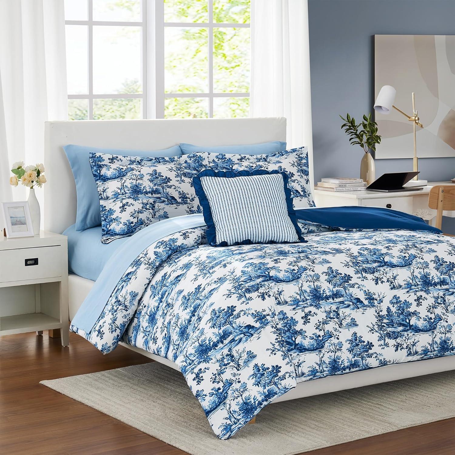 Modern Threads Modern Threads Printed Complete Bed Set - Shaya Toile Design